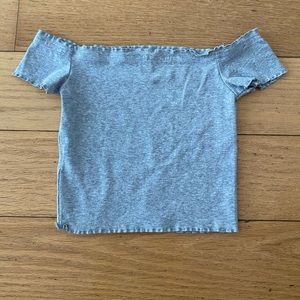 Off the shoulder crop top